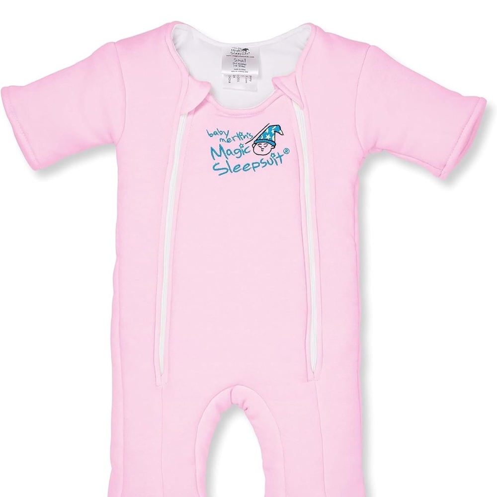 Baby Merlin's Magic Sleepsuit in Pink -Large